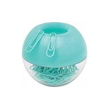 Imagem de Porta Clips Magnético Aqua com 50 Unidades de Clips de 28mm - Tilibra