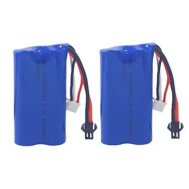 Imagem de Fytoo 2 peças 7,4 V 1500 mAh bateria de lítio de alta taxa para H103 H105 H101 T2 Syma S033G UDI U12A QS 8019 8004 bateria sobressalente de barco de controle remoto de alta velocidade