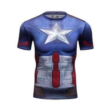 Imagem de Camiseta De Manga Curta Dos Heróis Dos Vingadores Para Homens, Fantasi