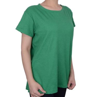 Imagem de Blusa Feminina LZT Ribana Plus Size Verde - 1553-Feminino