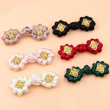 Imagem de 1 pacote com botões de nó chinês, fecho de nó, botões de costura, fixadores para Cheongsam Tang, terno, cachecol, suéter, casacos, fantasias, roupa de costura (bege)