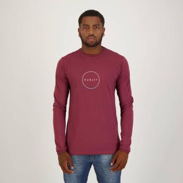 Imagem de Camiseta Hurley Manga Longa Inside Bordô-Masculino