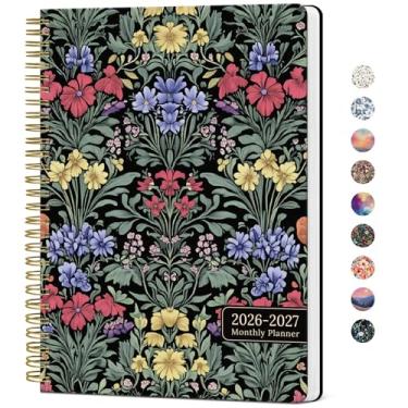 Imagem de Agenda mensal 2026-2027, calendário estético de 2 anos, agenda mensal de 24 meses, de janeiro de 2026 a dezembro de 2027, agenda mensal de 26 a 27, perfeita para escola, escritório, casa, 17,8 x 25,4