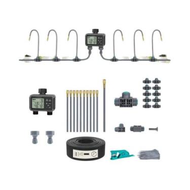 Imagem de Temporizador De Irrigação Inteligente De Duas Zonas Com Display LCD, K