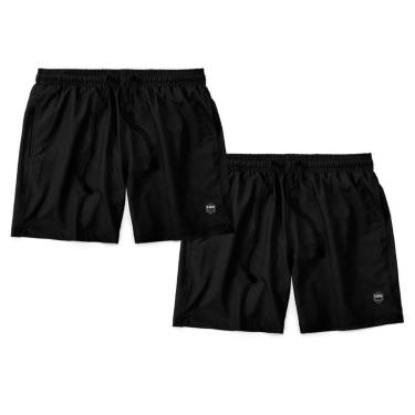 Imagem de Kit 2 Bermudas Life Lisa Short Liso Masculino Básico Mauricinho Tactel-Masculino