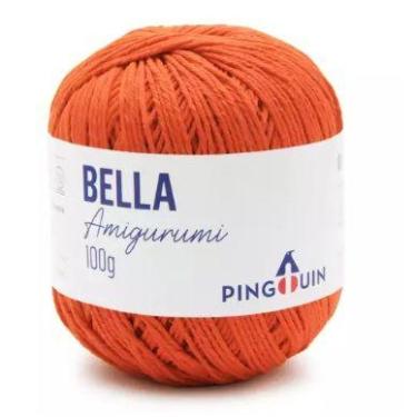 Imagem de Fio Bella Amigurumi Cor 7211 Laranja 203 Metros 100 Gramas Pingouin