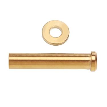 Imagem de SPYMINNPOO Liga de Titânio Bicicleta de Estrada C Braçadeira Fixa Porcas Premium Resistência à Ferrugem Leve 1.57 "para Fixação de Braçadeira de Estrada (Ouro)