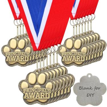 Imagem de Trnayi 20/40 peças de medalhas de impressão de pata para prêmios, medalhas de ouro, participação em equipe vencedora em massa para competições de torneios de prêmios de troféus (20 peças, principal)