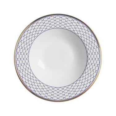 Imagem de Conjunto com 6 Pratos Fundo Acanthus Azul Ø25cm - Alleanza Cerâmica