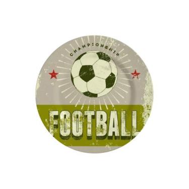 Imagem de Conjunto com 6 Pratos de Sobremesa Football C Futebol Ø21cm - Alleanza
