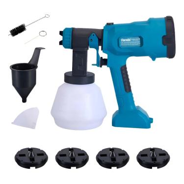 Imagem de Hanabi Pistola de Pintura Eletrica 110V Profissional 960W 1000ml com Bico 3 Regulações de Spray e Empunhadura Emborrachada