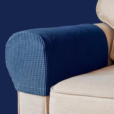 Imagem de BAHULA Capas de apoio de braço, tecido elástico, elastano, à prova d'água, capas de braço antiderrapantes para poltronas, sofás, poltronas, poltronas, poltronas, poltronas, poltronas, poltronas