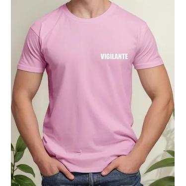 Imagem de Camiseta Camisa Adulto Masculina Feminina Algodão Uniforme Vigilante V