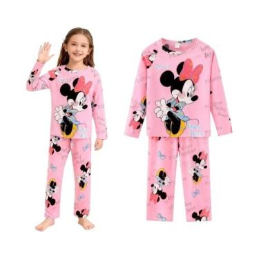 Imagem de Pijamas De Manga Longa Lilo & Stitch Para Meninas, Confortáveis E Maci