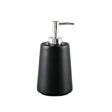 Imagem de Dispensadores de sabonete, garrafa leve, luxuosa, loção, prensa, garrafas vazias, gel de banho, champô, dispensador de sabão para uso doméstico para cozinha, banheiro (preto)