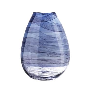 Imagem de KEG801302 Vasos para flores vaso de vidro simples moderno arte flores secas decoração sala de estar estudo armário de TV arranjo de flores ornamento decorativo para casa vaso