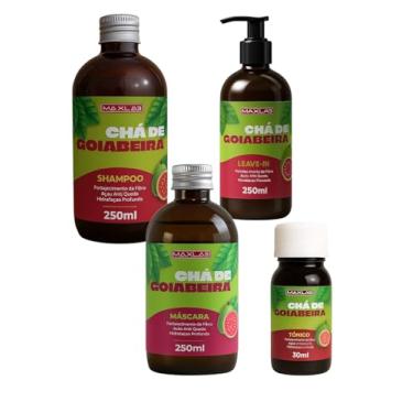 Imagem de Kit Chá De Goiabeira Shampoo Máscara Tônico Leave-in - Maxlab