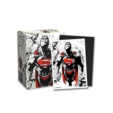 Imagem de Dragon Shield Mangas – Mangas: Dragon Shield Edição Limitada Matte Dual Art: Superman Core (Vermelho/Branco) 100 CT - Compatível com Pokemon e Magic The Gathering Cards