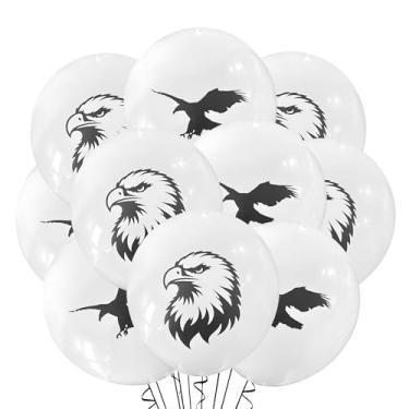 Imagem de Malayan Products Bald Eagle Balloons 12 Count Latex, Patriotic America Birthday Decoration USA Theme Sports Team Party, 12Inch Standard Size