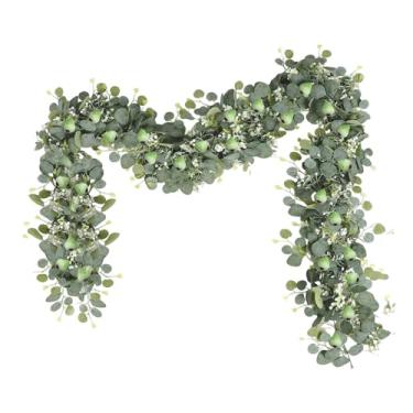 Imagem de Bothyi Arranjo de flores artificiais com folhas e trepadeiras, adereços versáteis para fotos, centro de mesa, guirlanda, planta suspensa para parede, porta e