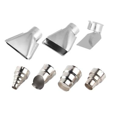 Imagem de Cosiki Kit de Bicos de Pistola de Ar Quente de, Conjunto de Bicos de Pistola de Calor de Aço Inoxidável para Estação de Ar Quente, Peças de Reposição de Bico de Estação de Solda de 35-40 Mm