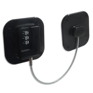 Imagem de BokWin 1 pacote com trava de geladeira sem chave, fechadura de combinação de fechadura de geladeira resistente para armários de geladeira e gavetas de janelas - sistema de bloqueio doméstico seguro