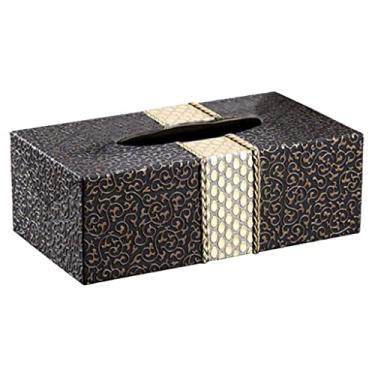 Imagem de CYYHGD Caixa de lenços, estojo de suporte de toalha de papel, organizador retangular de caixa de papel para mesa e cômoda para casa