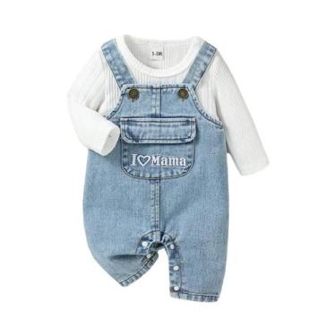 Imagem de Conjunto De Macacões De Manga Longa Para Bebês Meninos E Meninas, Moda