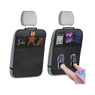 Imagem de Capa Impermeável Para Banco Traseiro De Carro Com 3 Bolsos De Armazena