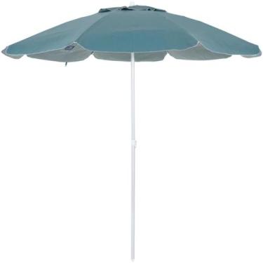 Imagem de Guarda-Sol em Bagum Haste de Alumínio 2,00m Verde Musgo 10625 Bel Fix