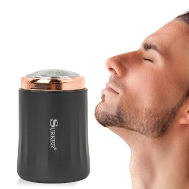 Imagem de Mini Barbeador Portatil Eletrico Recarregavel Cor: Preto