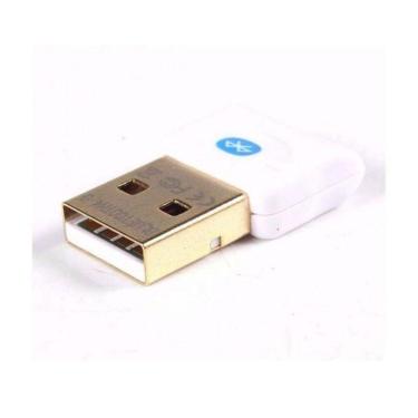 Imagem de Adaptador Usb Bluetooth 5.0 Csr Dongle Para Pc E Notebook - Branco