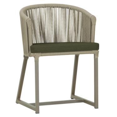 Imagem de Cadeira De Jantar Noronha Alumínio Fendi E13 Trama  Rami