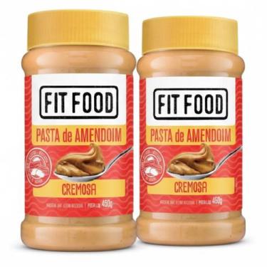 Imagem de Kit 2 Pasta de Amendoim Natural Cremosa FIT FOOD 450g - FITFOOD