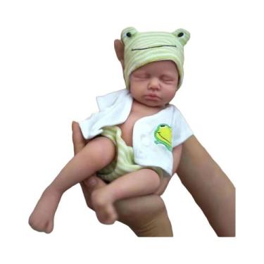 Imagem de Boneca Reborn De Silicone Macio De 13 Polegadas, Feita À Mão, Com Pele