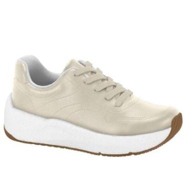Imagem de Tênis Feminino Beira Rio Plataforma Casual - Off White-Feminino