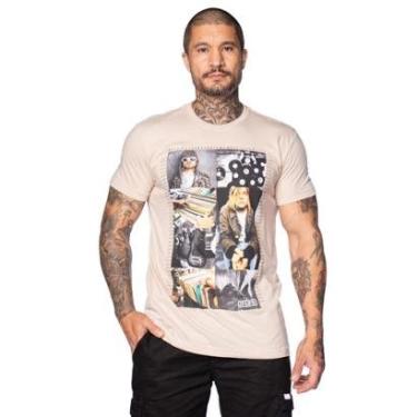 Imagem de Camiseta Masculina Over Surf Estampada Nirvana e Discos Areia-Masculino