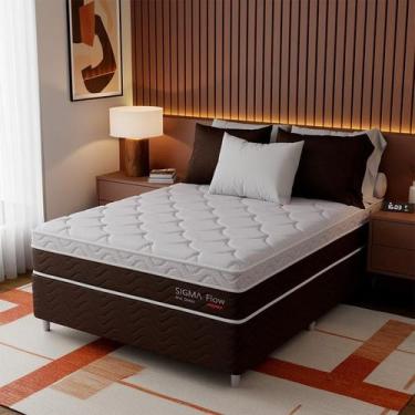 Imagem de Colchão Viúva Sigma Flow Misto (23x128x188) Marrom e Branco - Mobly