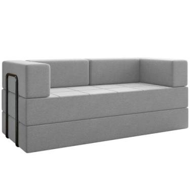 Imagem de Sofá Cama Modular 2 Lugares 160 cm Monaco Linho VConcept - VNS Concept