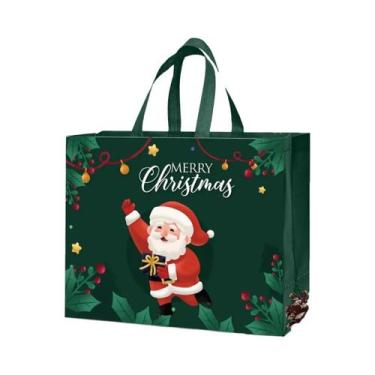 Imagem de Sacolas Reutilizáveis Dobráveis De TNT 1 2 4 Peças Portáteis Para Emba