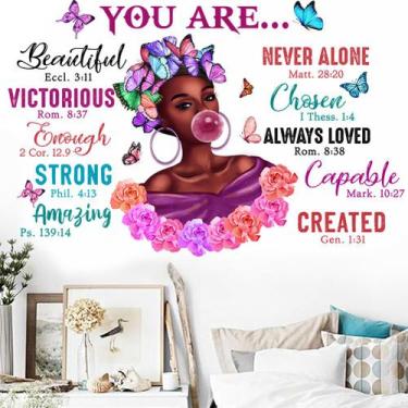 Imagem de Adesivo de parede inspirador Você é para quarto ou sala de estar - tai