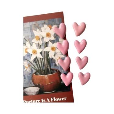 Imagem de Imãs Decorativos Em Forma De Coração Para Geladeira, Adesivos Para Cas