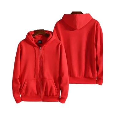 Imagem de Moletom Com Zíper De Manga Longa Para Mulheres E Homens, Casual, Outon