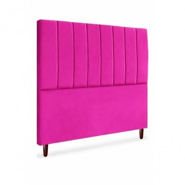 Imagem de Cabeceira De Cama Box Carla Casal 140 Cm Oxford Rosa Pink Do Lar Móveis E Decoração