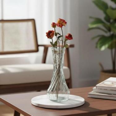 Imagem de Vaso Decorativo 15 cm em Vidro Jarrinho Flores Solitátio Resistente - 