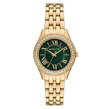 Imagem de Relógio Michael Kors Feminino Harlowe MK4870/1VN Dourado Mostrador Verde-Feminino