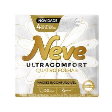 Imagem de Papel Higiênico Neve Ultracomfort Quatro Folhas - 4 Rolos, 4 rolos