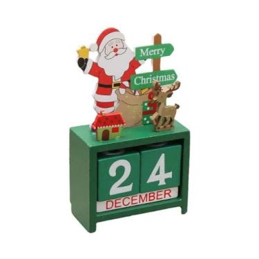 Imagem de Calendário De Contagem Regressiva De Natal 2024 Em Madeira, Ornamento 