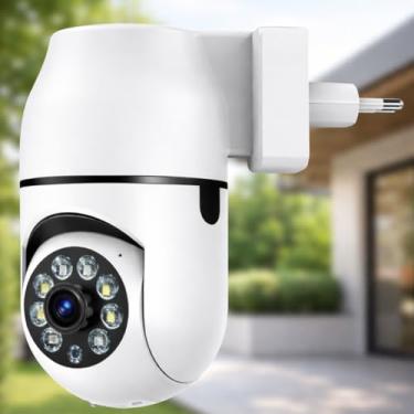 Imagem de Câmera Segurança WiFi Tomada Sem Fio 2MP 1080p – Visão 360° Noturna Infravermelha, Áudio Bidirecional, Detecção Movimento, MicroSD 128GB, App Yoosee Android iOS