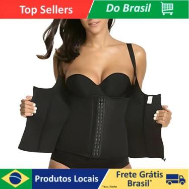 Imagem de Cinta Modeladora de Cintura Dupla Redutora de Medidas com Zíper - Pret